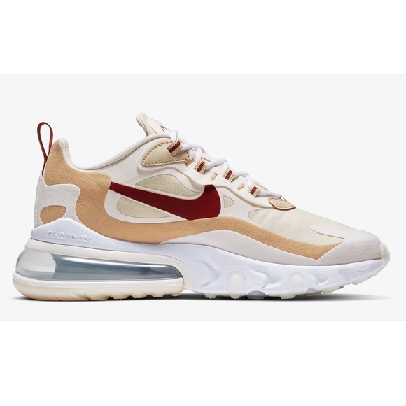 NIKE WMNS AIR MAX 270 REACT (TEAM
GOLD/CINNAMON-CLUB GOLD-PALE IVORY) - Picture 3 of 7